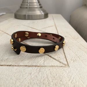 Tory Burch Leather Wrap Bracelet